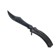 ★ Butterfly Knife \| Blue Steel (Field-Tested)