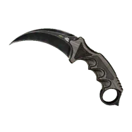 ★ Karambit \| Black Laminate (Well-Worn)