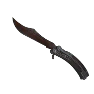 StatTrak™ ★ Butterfly Knife \| Rust Coat (Battle-Scarred)