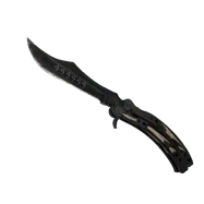 ★ Butterfly Knife \| Black Laminate (Battle-Scarred)