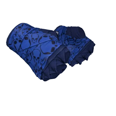 ★ Hand Wraps | Cobalt Skulls (Well-Worn)