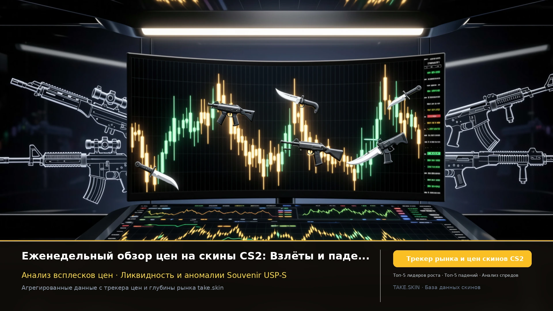 Еженедельные цены на скины CS2 (17 августа 2026): Взлёты и падения рынка