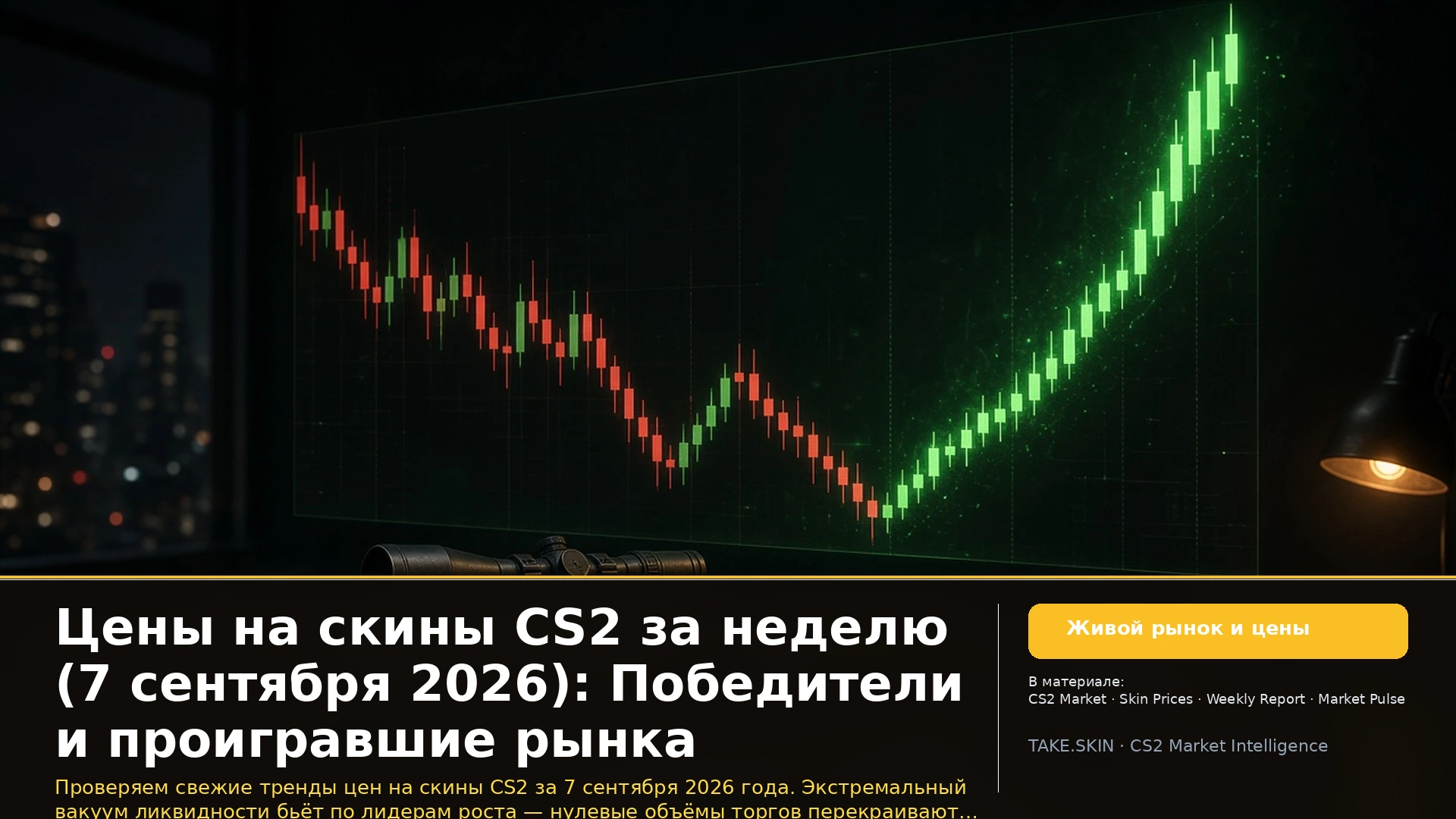 Цены на скины CS2 за неделю (7 сентября 2026): Победители и проигравшие рынка
