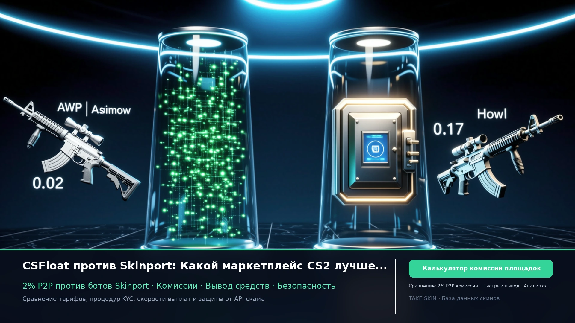 CSFloat против Skinport: какой маркетплейс для CS2 лучше в 2026 году?