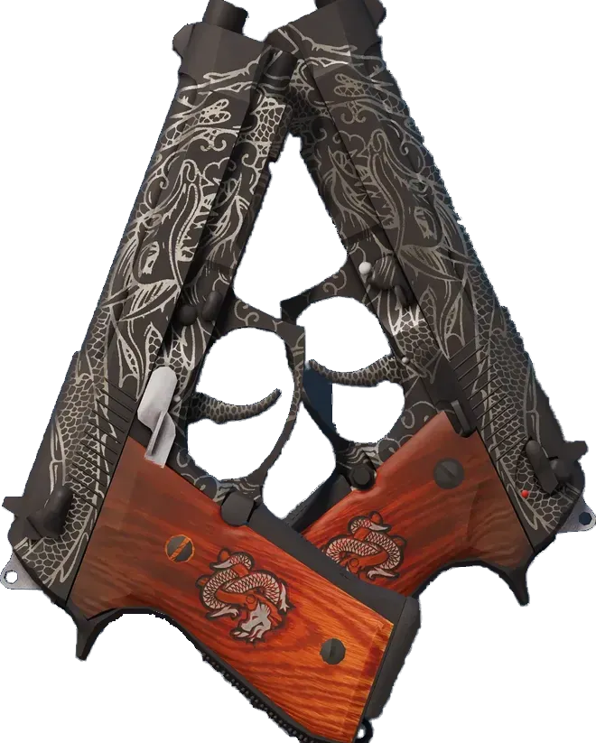 Dualing Dragons (minimal wear) Preview