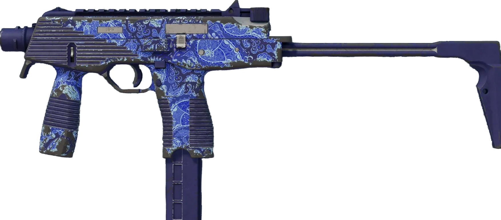 Cobalt Paisley (well-worn) Preview