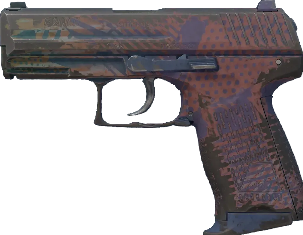 Coral Halftone (well-worn) Preview