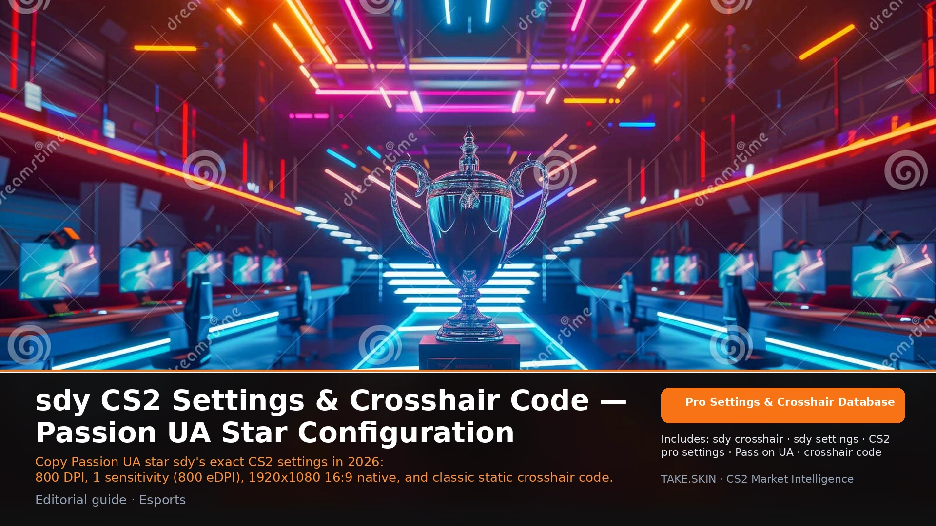 sdy CS2 Settings & Crosshair Code — Passion UA Star Configuration