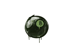 Sealed Graffiti-8 Ball Frog Green