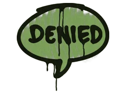 Sealed Graffiti Denied Battle Green