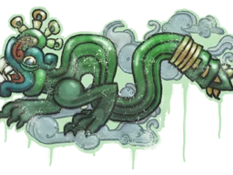 Sealed Graffiti Fire Serpent