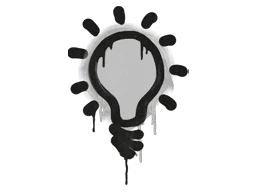 Sealed Graffiti Lightbulb