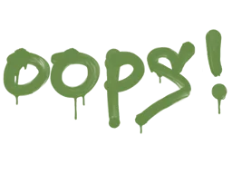 Sealed Graffiti Oops