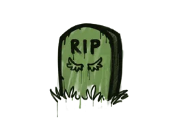 Sealed Graffiti Tombstone