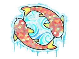 Sealed Graffiti Twin Koi