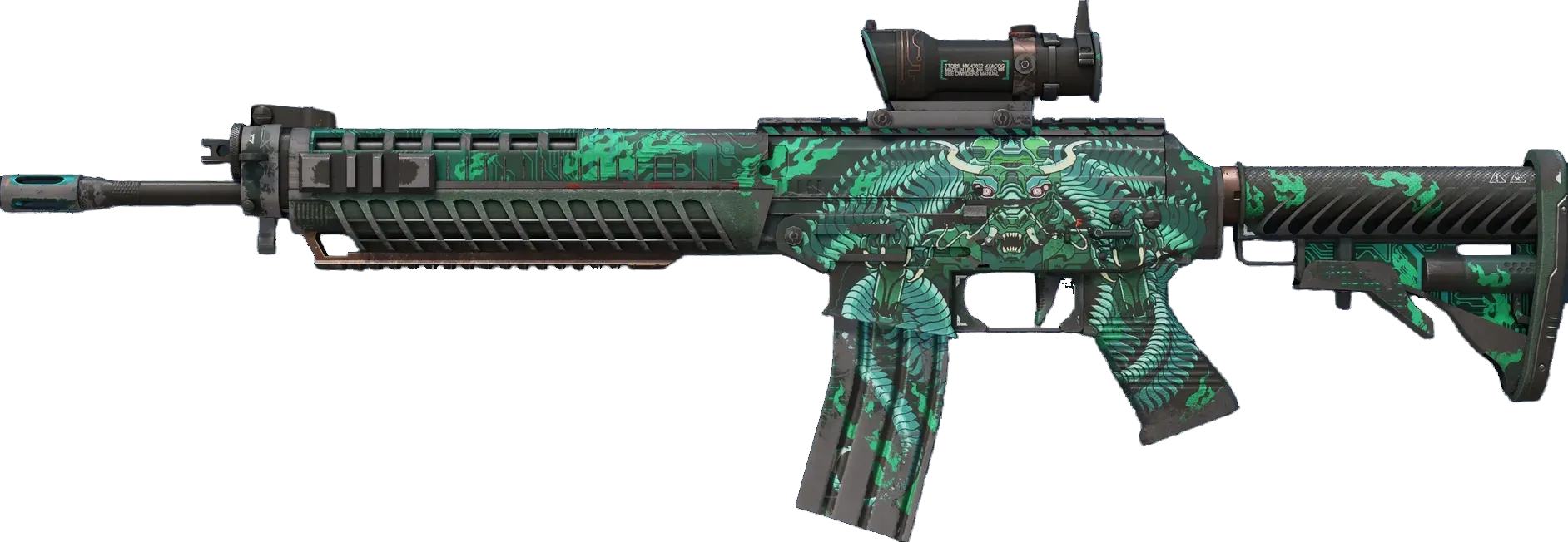 Dragon Tech (stattrak well-worn) Preview