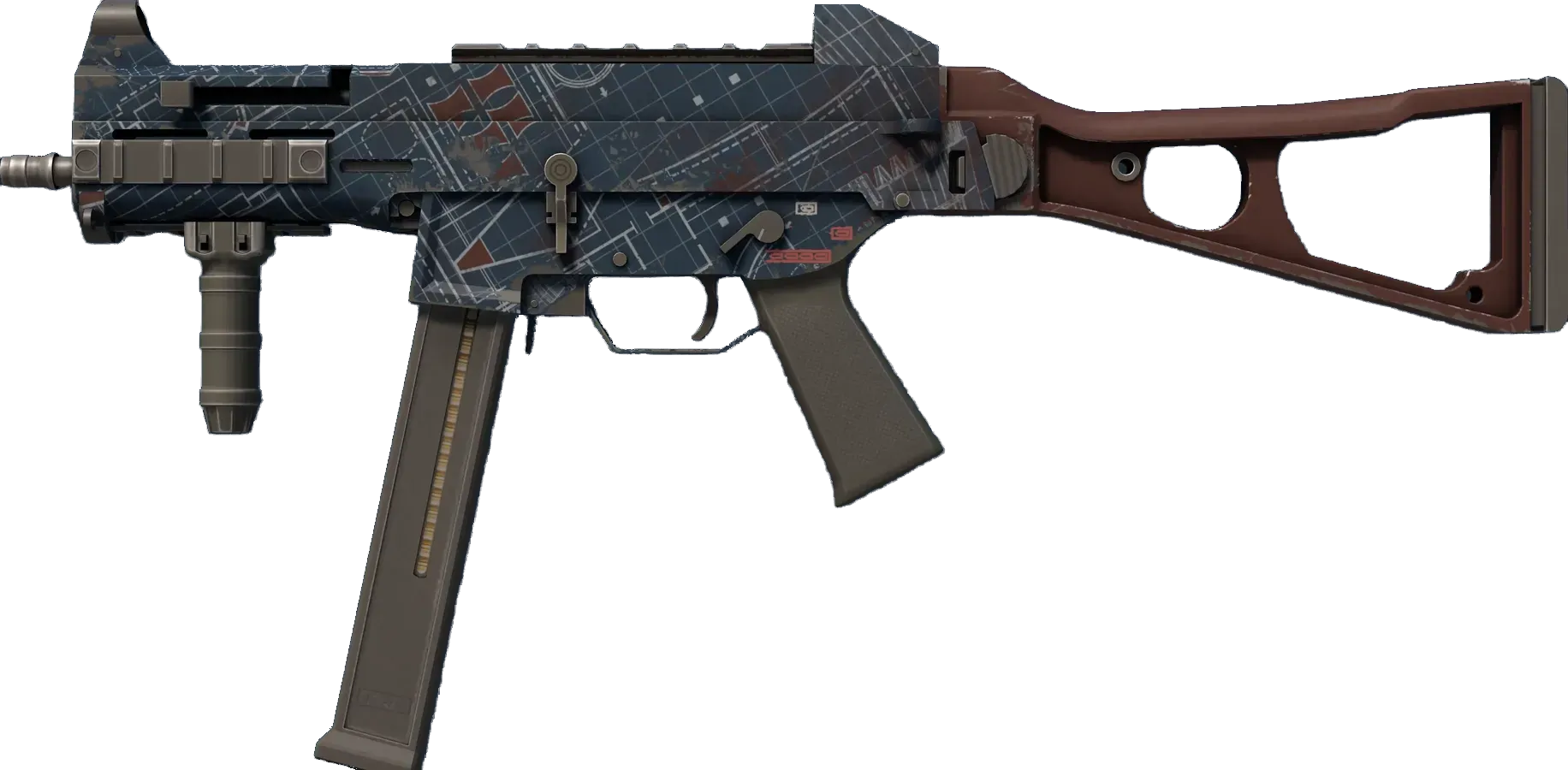 UMP-45 | UMP-45 | 设施系列·深色图 (久经沙场)